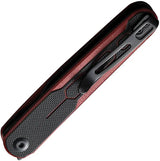 Civivi KwaiQ Linerlock Folding Knife Nitro V Tanto Blade Burgundy G10 EDC Ready Carry by Civivi