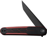 Civivi KwaiQ Linerlock Folding Knife Nitro V Tanto Blade Burgundy G10 EDC Ready Carry by Civivi