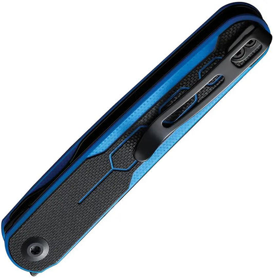 Premium Civivi KwaiQ Linerlock Knife Nitro V Tanto Blade Blue G10 Handle For EDC Enthusiasts by Civivi