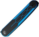 Premium Civivi KwaiQ Linerlock Knife Nitro V Tanto Blade Blue G10 Handle For EDC Enthusiasts by Civivi