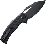 Civivi BullTusk LinerLock Black G10 Pocket Knife with 3.5in 14C28N Sandvik Blade for EDC Enthusiasts by Civivi