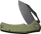 Civivi BullTusk Linerlock Knife OD Green G10 With 14C28N Blade For EDC Enthusiasts by Civivi