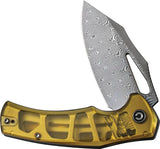 Civivi BullTusk Linerlock Damascus Steel Ultem EDC Knife With Extended Tang Thumb Stud Pocket Clip For EDC Fans by Civivi