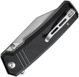 Civivi Premium Bhaltair Linerlock Knife Black G10 Handle 14C28N Tanto 4 Inch Blade EDC Everyday Carry by Civivi