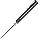 Civivi Premium Bhaltair Linerlock Knife Black G10 Handle 14C28N Tanto 4 Inch Blade EDC Everyday Carry by Civivi