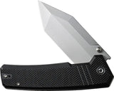 Civivi Premium Bhaltair Linerlock Knife Black G10 Handle 14C28N Tanto 4 Inch Blade EDC Everyday Carry by Civivi