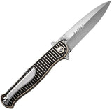 Civivi RS71 Linerlock Knife With Nitro V Satin Blade Ivory Black G10 Handle Extended Tang For EDC Enthusiasts by Civivi