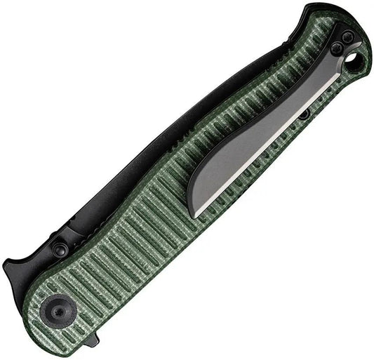 Civivi RS71 Linerlock Knife With Nitro V Blade And Green Canvas Micarta Handle For EDC Enthusiasts by Civivi