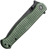 Civivi RS71 Linerlock Knife With Nitro V Blade And Green Canvas Micarta Handle For EDC Enthusiasts by Civivi