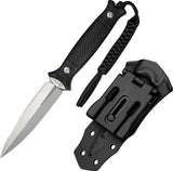 Civivi Perfrico Fixed Blade Knife For Tactical Fans Satin 14C28N Double Edge Blade Black G10 Full Tang Kydex Sheath by Civivi