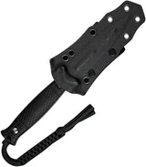 Civivi Perfrico Fixed Blade Knife For Tactical Fans Satin 14C28N Double Edge Blade Black G10 Full Tang Kydex Sheath by Civivi