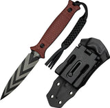 Civivi Perfrico Fixed Blade Dagger 4.5in Double Edge 14C28N Sandvik Burgundy G10 Full Tang Kydex Sheath For Tactical EDC by Civivi