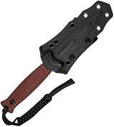 Civivi Perfrico Fixed Blade Dagger 4.5in Double Edge 14C28N Sandvik Burgundy G10 Full Tang Kydex Sheath For Tactical EDC by Civivi