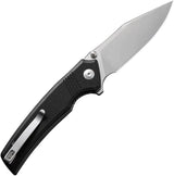 Civivi Tranquil Linerlock Black G10 Handle Satin 14C28N Clip Point EDC Knife For Everyday Carry Enthusiasts by Civivi