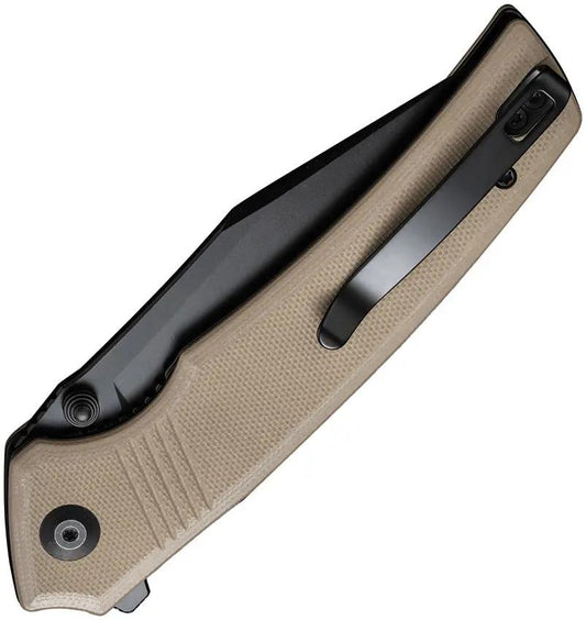 Civivi Tranquil Linerlock Knife Tan G10 Handle 14C28N Blade For Everyday Carry Enthusiasts by Civivi