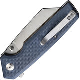 Civivi Amirite Button Lock Knife with Nitro V Blade, Blue Gray G10 Handle for EDC Enthusiasts by Civivi