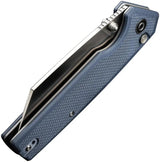 Civivi Amirite Button Lock Knife with Nitro V Blade, Blue Gray G10 Handle for EDC Enthusiasts by Civivi