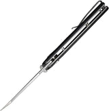 Civivi Amirite Button Lock Folding Knife 3.5in Satin Nitro V Blade Black G10 Handle EDC by Civivi