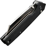 Civivi Amirite Button Lock Folding Knife 3.5in Satin Nitro V Blade Black G10 Handle EDC by Civivi