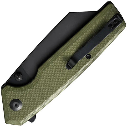Civivi Amirite Button Lock Knife With Nitro V Blade And OD Green G10 Handle For EDC Enthusiasts by Civivi