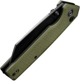 Civivi Amirite Button Lock Knife With Nitro V Blade And OD Green G10 Handle For EDC Enthusiasts by Civivi