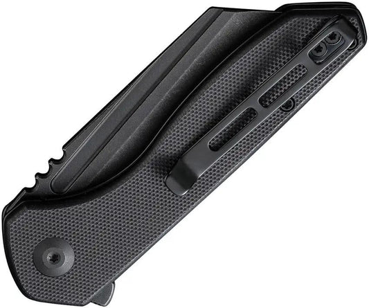 Civivi ExOne Linerlock Knife Nitro V Steel 3In Reverse Tanto Black G10 Handle EDC by Civivi