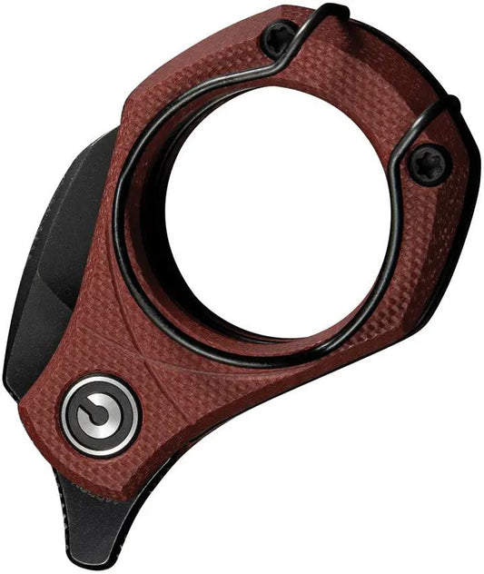 Civivi Pyrus Utility Slip Joint Knife Hawkbill Blade 14C28N Sandvik Stainless Burgundy G10 EDC Essential by Civivi