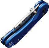 Civivi Elementum Utility Button Lock Knife With Blue Aluminum Handle And Includes Four Cr6 Blades For EDC by Civivi