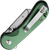 Civivi Elementum Utility Button Lock Knife Green Aluminum Handle With Replaceable Blades For EDC Enthusiasts by Civivi