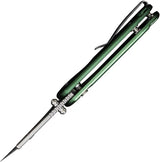 Civivi Elementum Utility Button Lock Knife Green Aluminum Handle With Replaceable Blades For EDC Enthusiasts by Civivi