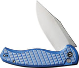 Civivi Stormhowl Button Lock Knife Nitro V Clip Point Blade 4.25in Closed Blue Aluminum Handle For EDC Enthusiasts by Civivi