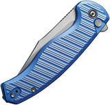Civivi Stormhowl Button Lock Knife Nitro V Clip Point Blade 4.25in Closed Blue Aluminum Handle For EDC Enthusiasts by Civivi