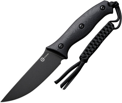 Civivi Stormridge Fixed Blade Knife Nitro V Steel 4 Inch Blade Full Tang G10 Handle Kydex Sheath Outdoorsmen by Civivi