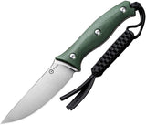 Civivi Stormridge Fixed Blade Knife Green Canvas Micarta 4 Inch Nitro V Blade EDC Survival by Civivi