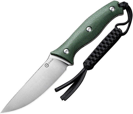 Civivi Stormridge Fixed Blade Knife Green Canvas Micarta 4 Inch Nitro V Blade EDC Survival by Civivi