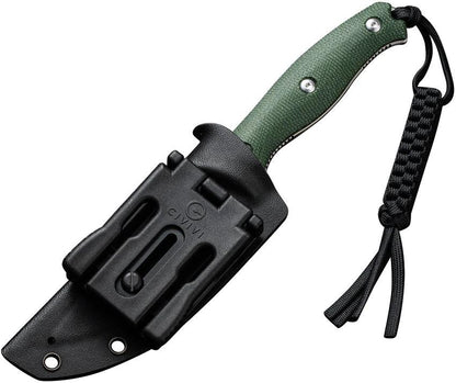 Civivi Stormridge Fixed Blade Knife Green Canvas Micarta 4 Inch Nitro V Blade EDC Survival by Civivi