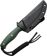 Civivi Stormridge Fixed Blade Knife Green Canvas Micarta 4 Inch Nitro V Blade EDC Survival by Civivi