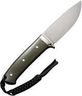 Civivi Cloud Peak Fixed Blade Knife Nitro V Steel 4.63in Drop Point Green G10 Handle Full Tang For EDC Enthusiasts by Civivi