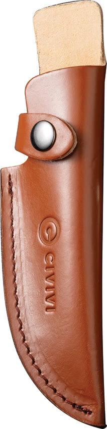 Civivi Cloud Peak Fixed Blade Knife Nitro V Satin Drop Point 9.5 Inch Outdoor Wood Handle Full Tang Leather Sheath by Civivi