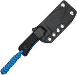 Civivi Baby Banter Fixed Blade Knife 5in Nitro V Drop Point For EDC With Blue G10 Handle And Kydex Neck Sheath by Civivi