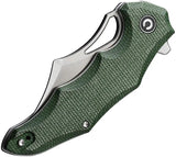 Civivi Chiro Linerlock Knife Green Canvas Micarta Handle Extended Tang Premium For EDC Enthusiasts by Civivi