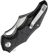 Civivi Chiro Linerlock Shred CF Carbon Fiber Overlay 14C28N Satin Blade EDC Knife for Everyday Carry Enthusiasts by Civivi