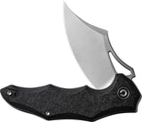 Civivi Chiro Linerlock Shred CF Carbon Fiber Overlay 14C28N Satin Blade EDC Knife for Everyday Carry Enthusiasts by Civivi