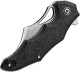 Civivi Chiro Linerlock Shred CF Carbon Fiber Overlay 14C28N Satin Blade EDC Knife for Everyday Carry Enthusiasts by Civivi