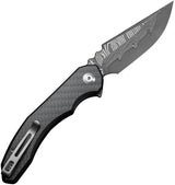 Civivi Bluetick Linerlock Knife Damascus Blade Carbon Fiber Onlay G10 Handle EDC Everyday Carry by Civivi