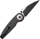 Civivi Starflare Button Lock Folding Knife Premium Nitro V Blade Black Aluminum Handle EDC by Civivi