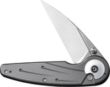 Civivi Starflare Button Lock Knife 3.38in Satin Nitro V Blade Gray Aluminum Handle EDC Enthusiasts by Civivi