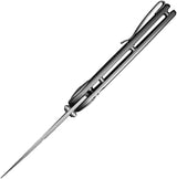 Civivi Starflare Button Lock Knife 3.38in Satin Nitro V Blade Gray Aluminum Handle EDC Enthusiasts by Civivi