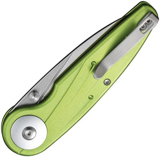 Civivi Starflare Button Lock Knife Lime Aluminum Handle 3.38in Nitro V Satin Blade EDC by Civivi