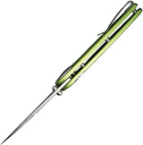 Civivi Starflare Button Lock Knife Lime Aluminum Handle 3.38in Nitro V Satin Blade EDC by Civivi